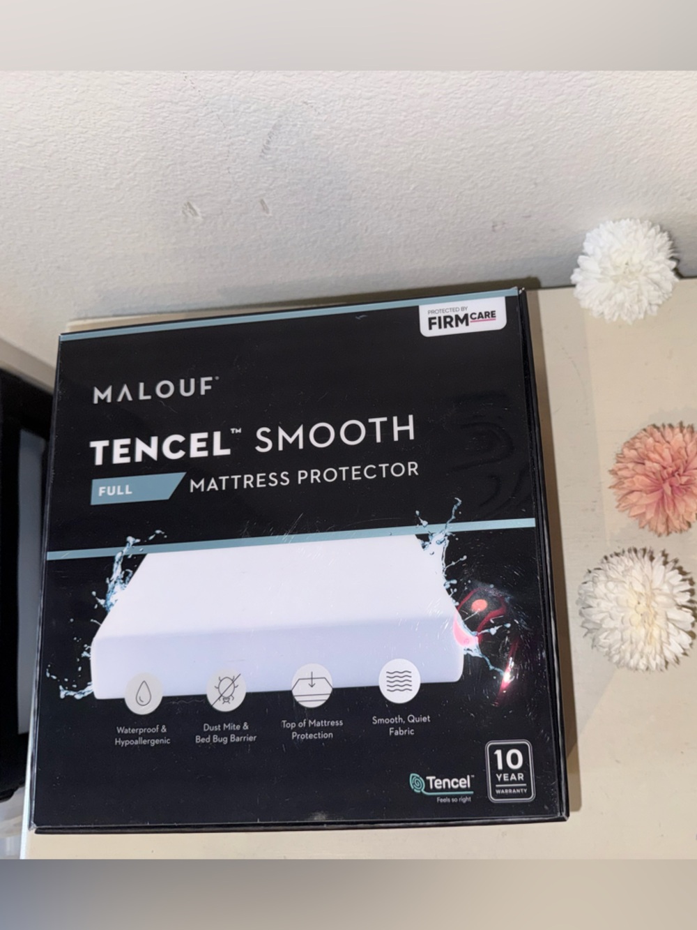Malouf Luxury Tencel Smooth Full Size  Mattress Protector